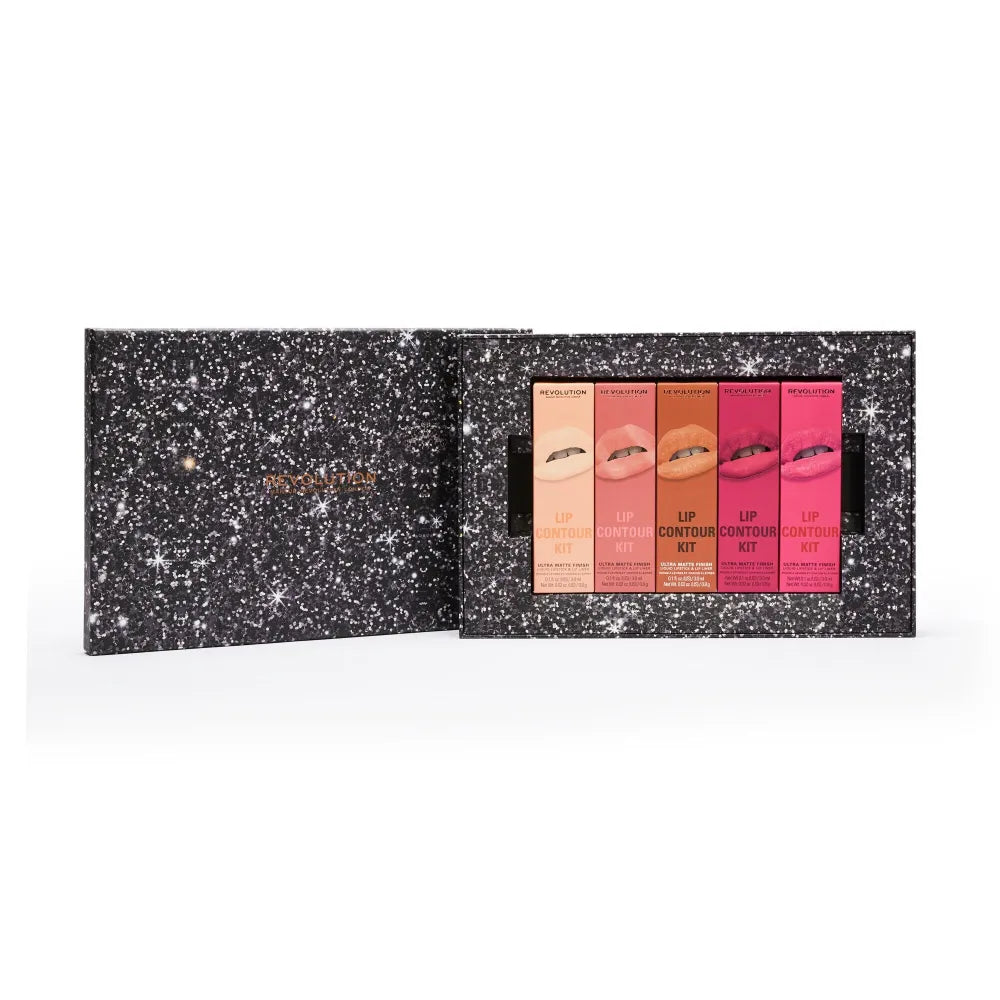 Makeup Revolution Kalėdų rinkinys The Everything Lip Contour Vault 1 pakelis. - Kosmetika