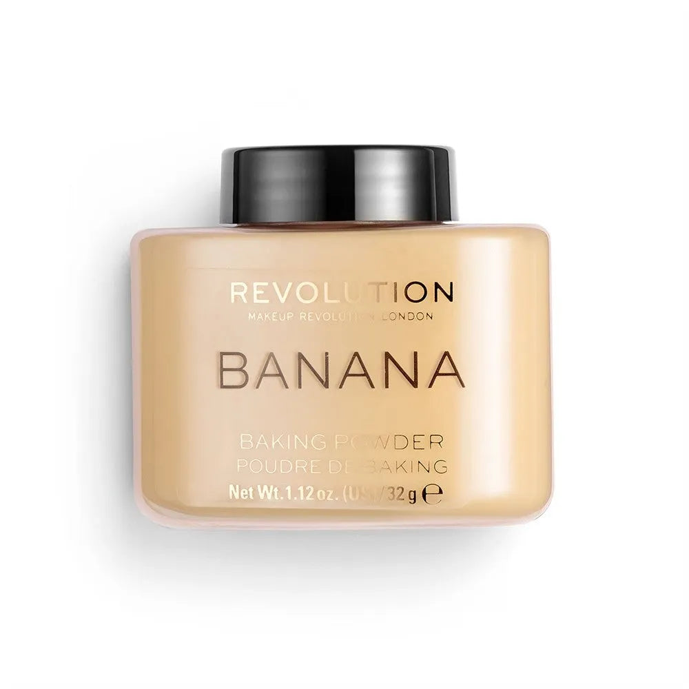 Makeup Revolution Loose Baking Powder Banana 32 g - Kosmetika
