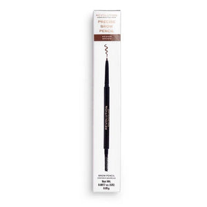 Makeup Revolution Precise Brow Pencil Dvigubas antakių pieštukas Vidutinė ruda 1 vnt - Kosmetika