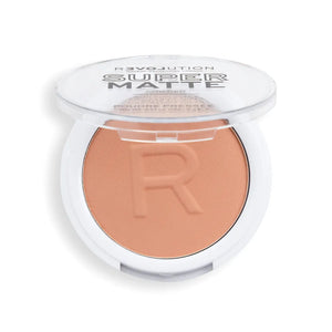 Makeup Revolution Super Matte Pressed Powder Mattifying - Vidutinė Tan 6g - Kosmetika