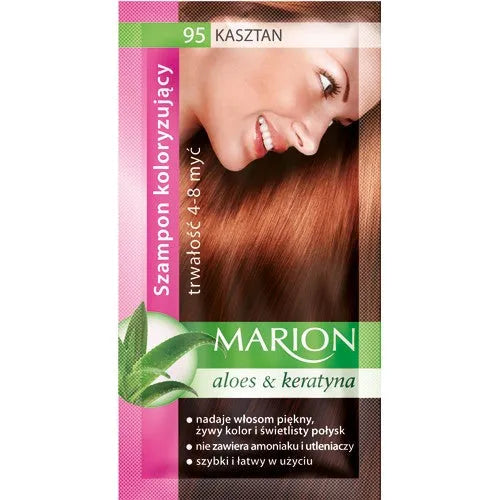 Marion dažantis šampūnas 4-8 plovimams nr. 95 kaštoninis - Kosmetika