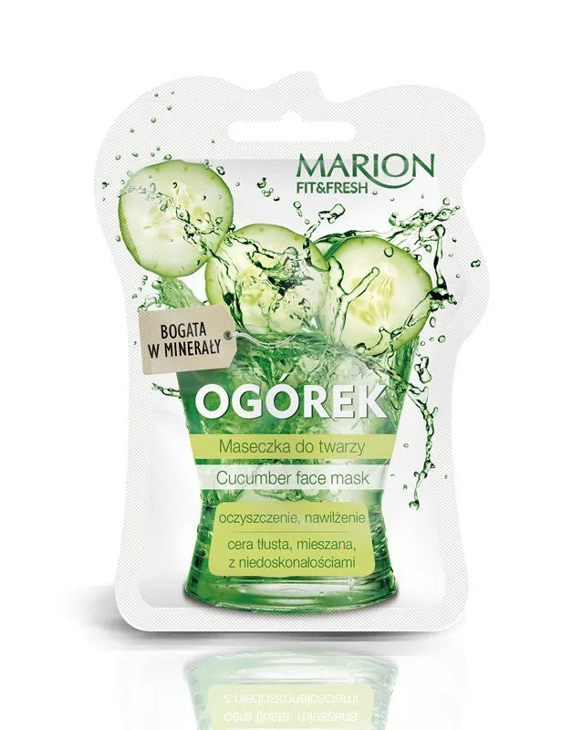 Marion Fit & Fresh Agurkų veido kaukė 7.5ml - Kosmetika