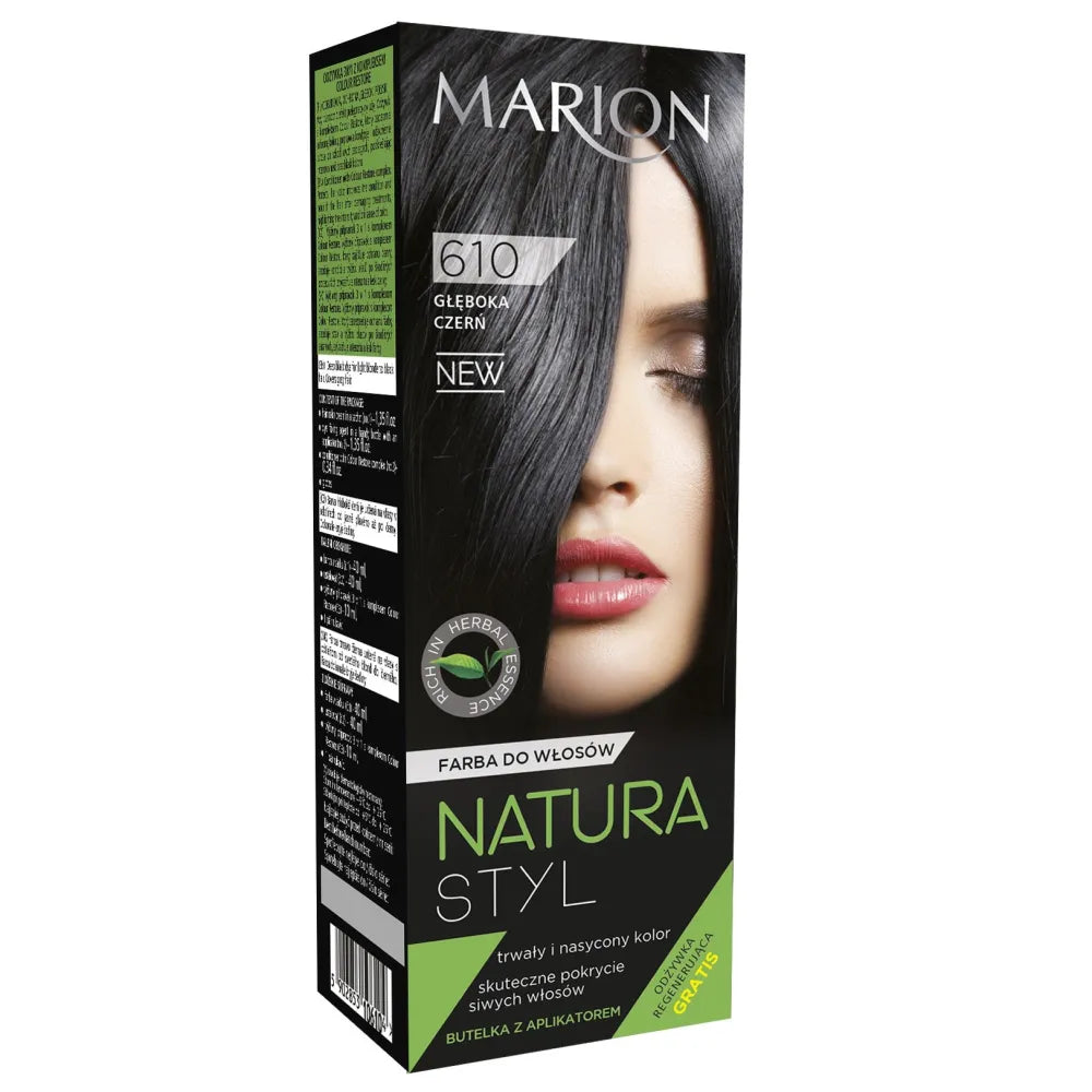 Marion Hair Color Natura Styl Nr. 610 Gili juoda - Kosmetika