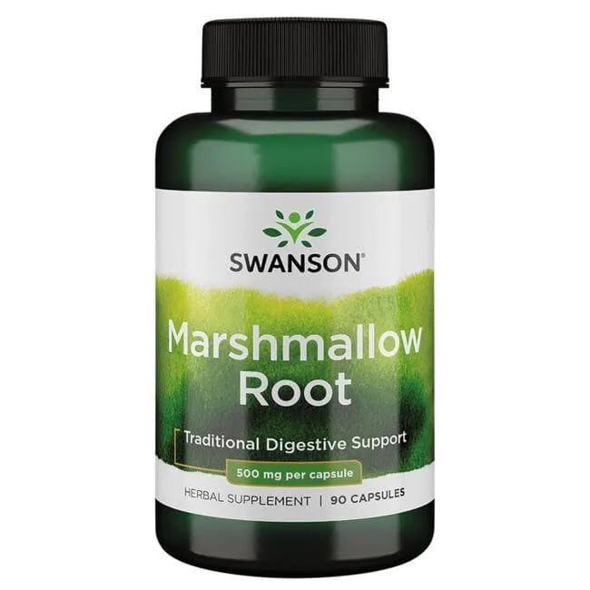 Marshmallow Root - Svilarožės šaknis - 500 mg - N90 - Swanson - Papildai