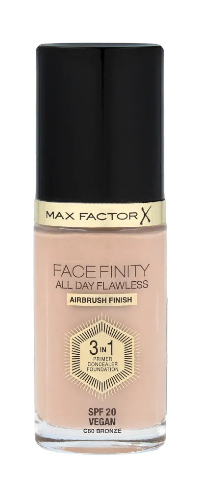 MAX FACTOR FACEFINITY 3-in-1 Foundation No. 80 Bronze 30ml - Kosmetika