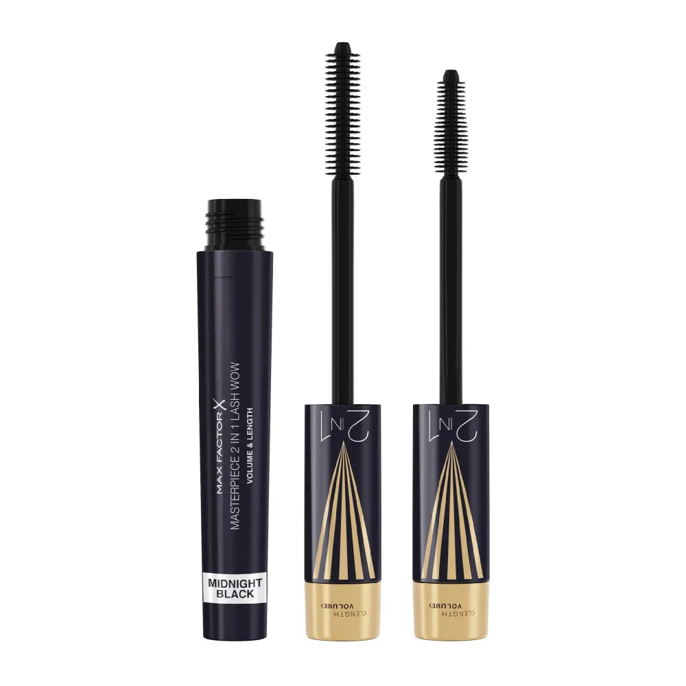 MAX FACTOR Masterpiece 2w1 Lash Wow Blakstienų tušas Vidurnakčio juodas 7 ml - Kosmetika
