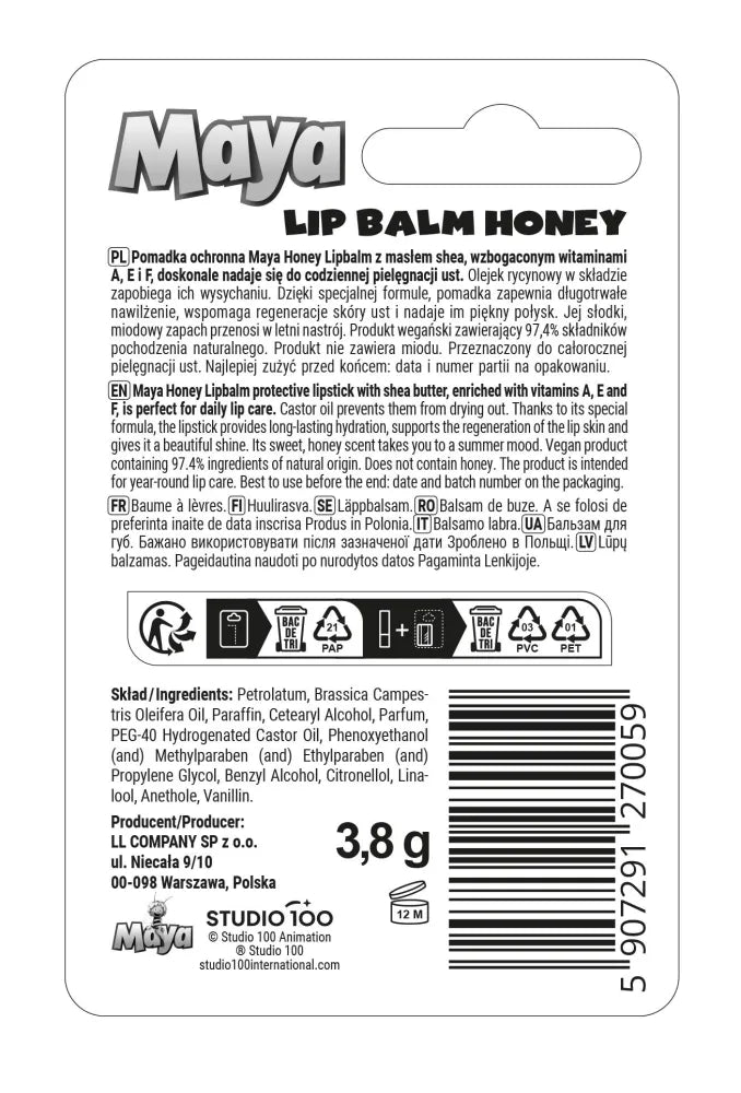 Maya Lip Balm Protective Honey violet - Kosmetika