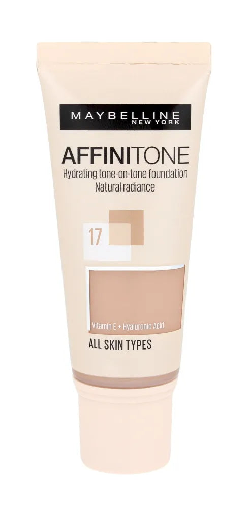 Maybelline Affinitone Foundation Nr. 17 Rožinė Bežinė - tūbelė 30ml - Kosmetika