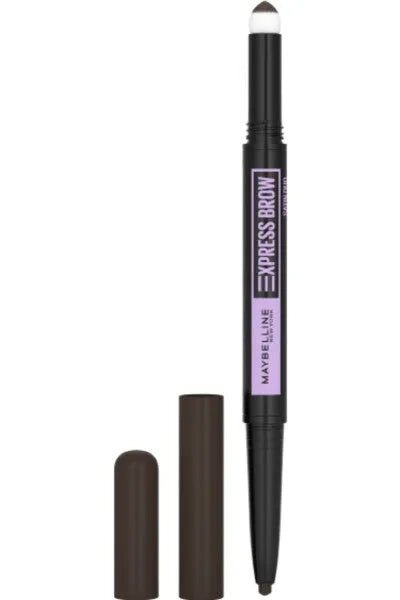 MAYBELLINE Express Brow Satin Duo Dvigubas antgalių antakių pieštukas Nr. 05 Juodas Rudas 1 vnt - Kosmetika