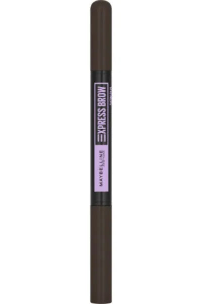 MAYBELLINE Express Brow Satin Duo Dvigubas antgalių antakių pieštukas Nr. 05 Juodas Rudas 1 vnt - Kosmetika