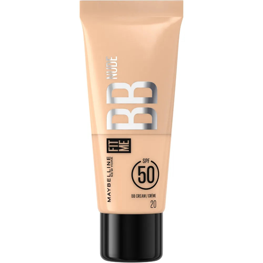 MAYBELLINE Fit Me BB Cream Nude SPF50 No. 20 30 ml - Kosmetika