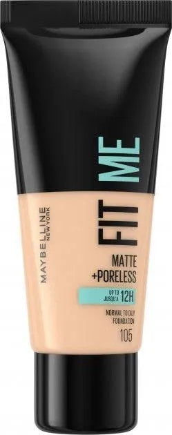 Maybelline Fit Me! Matinis Pagrindas Nr. 105 Natūralus Dramblio Kaulo 30ml - Kosmetika