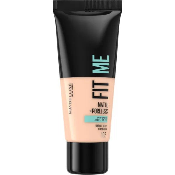 Maybelline Fit Me! Matte Foundation Nr. 102 Šviesiai Ivory 30ml - Kosmetika