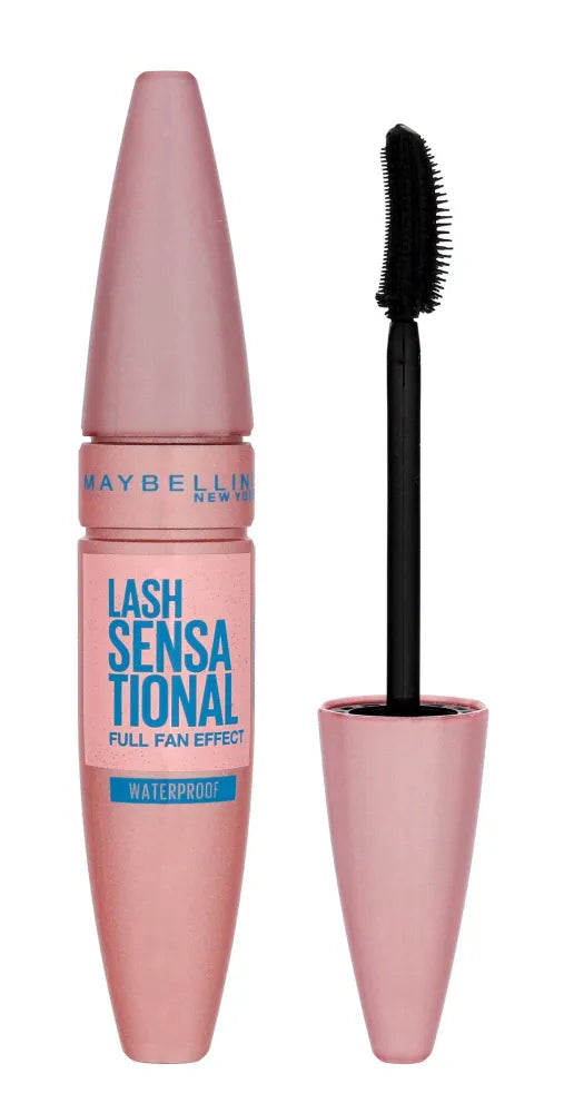 Maybelline Mascara Lash Sensational Very Black vandeniui atsparus 9.5ml - Kosmetika