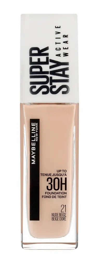Maybelline Super Stay Active Wear 30H Long-lasting Foundation Nr. 21 Nude Beige 30ml - Kosmetika
