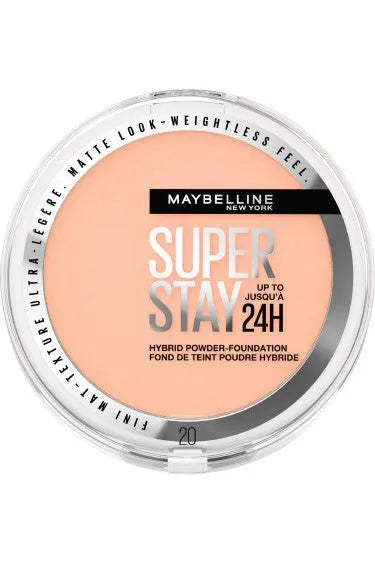 MAYBELLINE Super Stay Hybrid Powder Foundation 24H Nr. 20 - 9g - Kosmetika