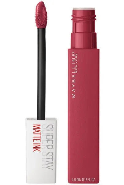 MAYBELLINE Super Stay Matte Ink Matinis skystas lūpų dažai Nr. 80 - Ruler 5ml - Kosmetika