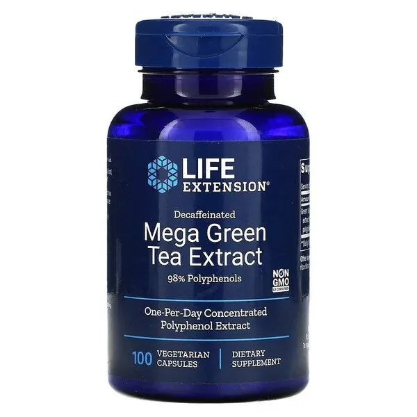 Mega Green Tea Extract - 100 vcaps - Life Extension - Papildai