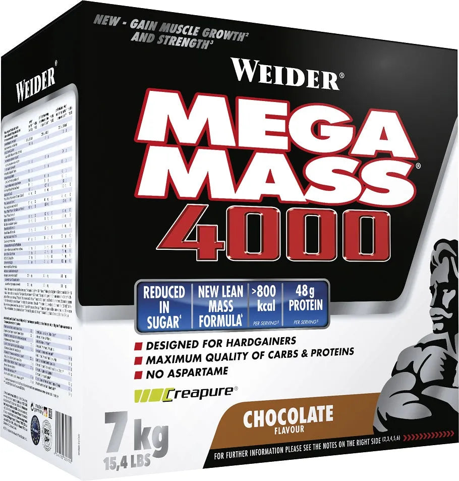 Mega Mass 4000 Vanilla - 7000g - Weider - Sporto papildai