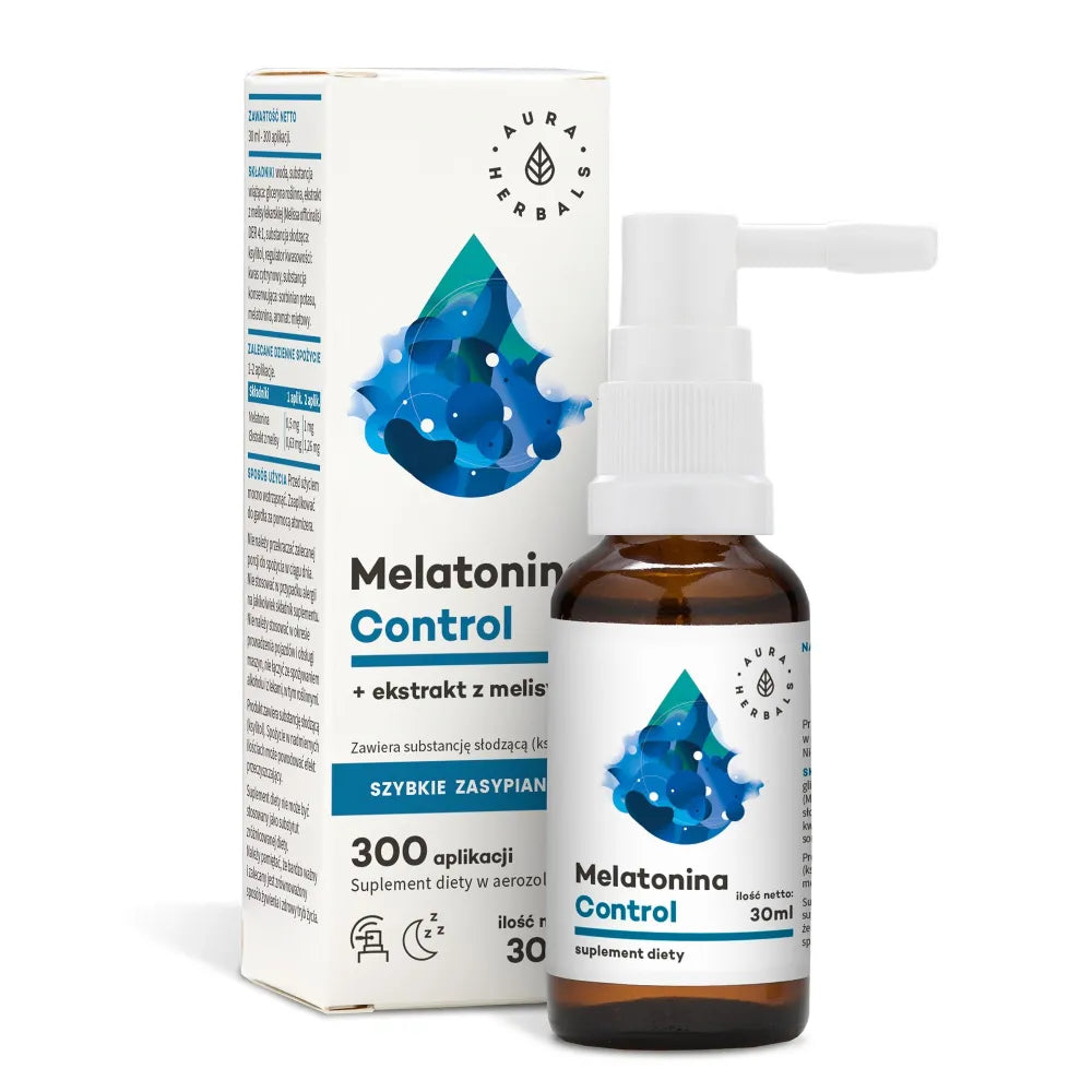 Melatonin Control + Melissa aerosol 30 ml - AURA HERBALS - Papildai