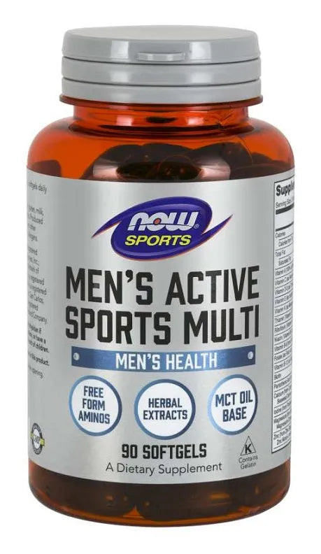 Men’s Active Sports Multi - 90 softgels - NOW Foods - Papildai