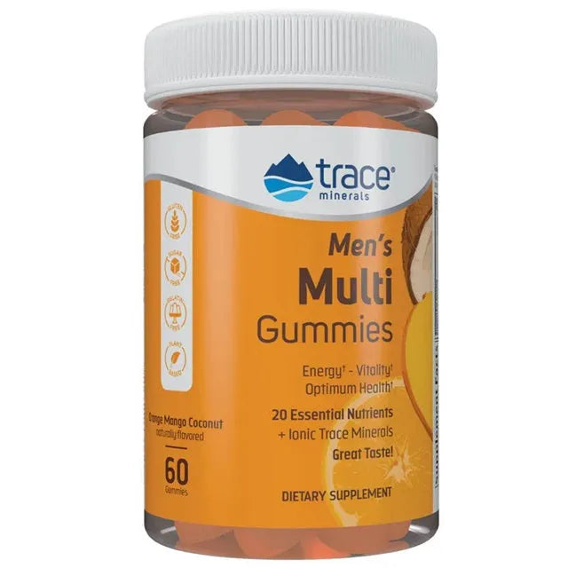 Men’s Multi Gummies Orange Mango Coconut - 60 - Trace Minerals - Papildai