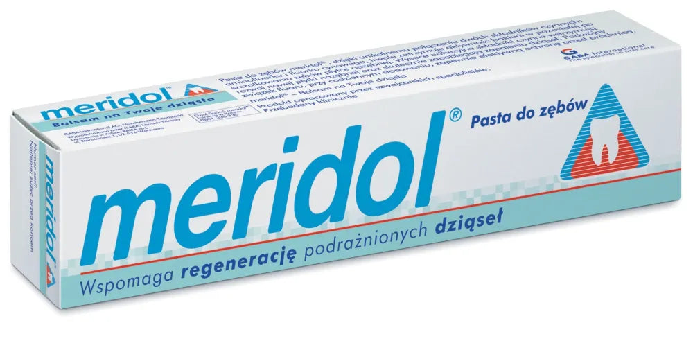 Meridol Regeneracija dirginamų dantenų Dantų pasta + antras nemokamai 75ml x 2 - Kosmetika