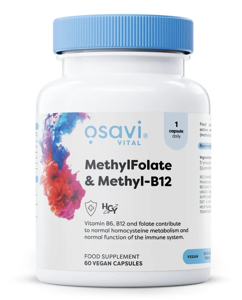 MethylFolate & Methyl-B12 - 60 vegan caps - Osavi - Papildai