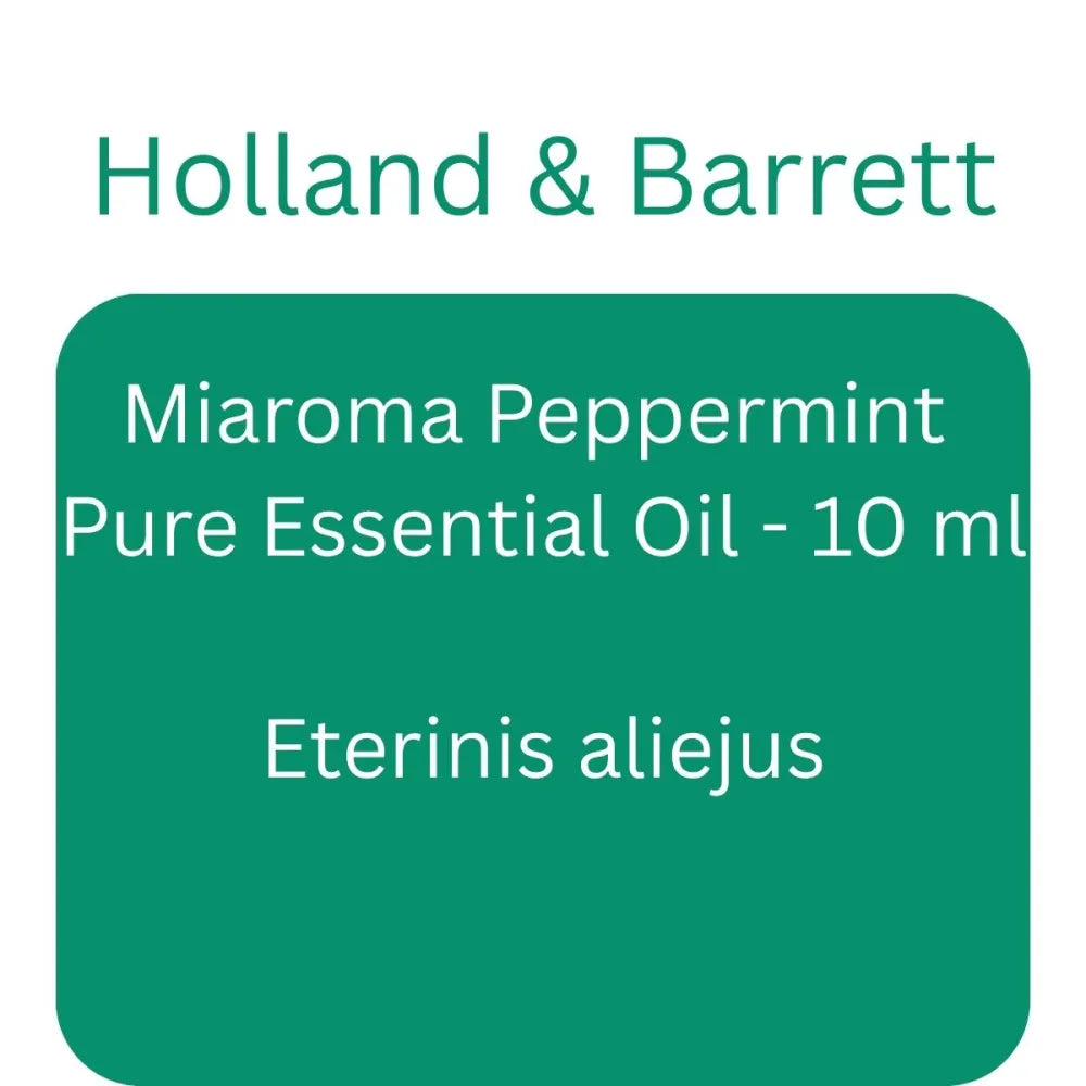 Miaroma Peppermint Pure Essential Oil - 10 ml - Holland & Barrett - Papildai