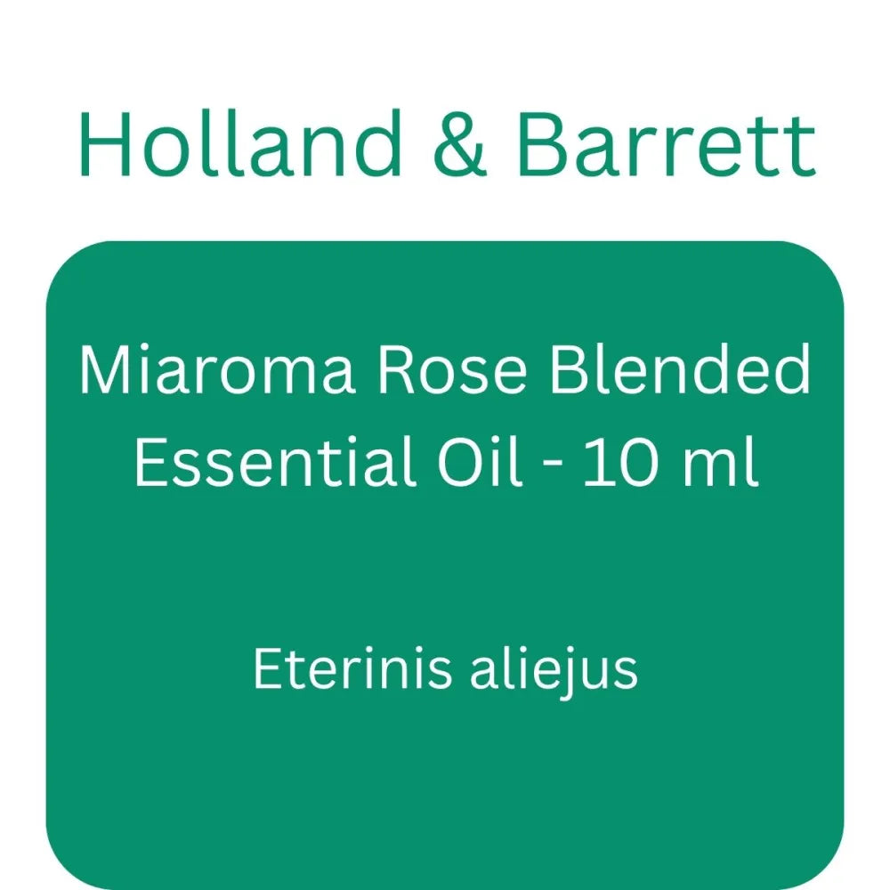 Miaroma Rose Blended Essential Oil - 10 ml - Holland & Barrett - Papildai