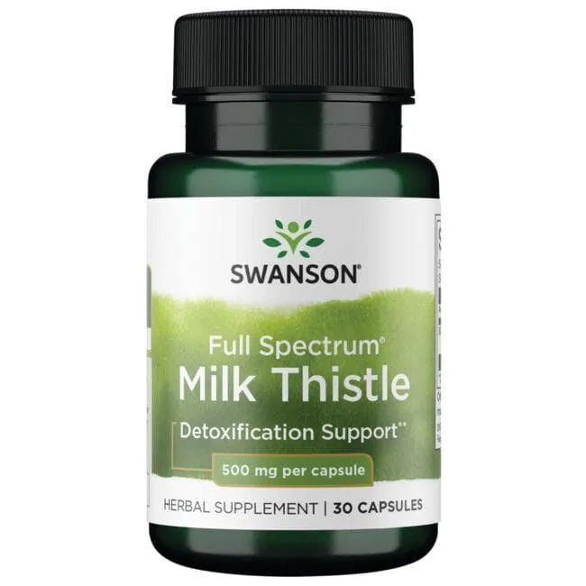 Milk Thistle - Tikrasis margainis - 500 mg - N30 - Swanson - Papildai