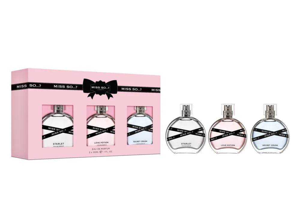 MISS SO? London dovanų rinkinys - Eau de Parfum 3 x 30 ml - Kosmetika