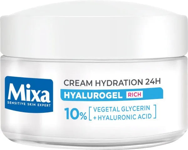 MIXA Hyalurogel Rich Cream intensyviai drėkinantis 50 ml - Kosmetika