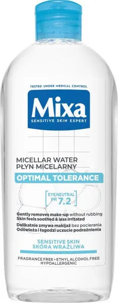 MIXA micelinis vanduo optimaliai tolerancijai 400 ml - Kosmetika