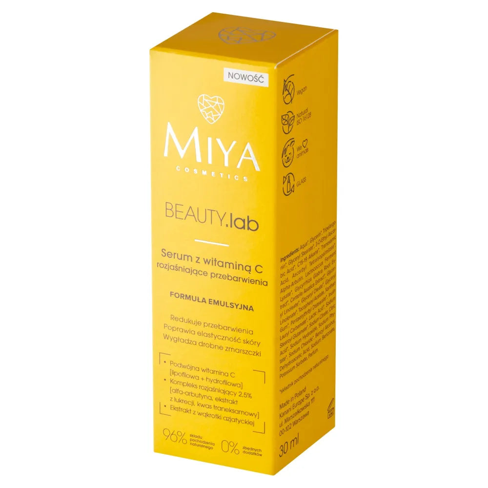 MIYA BEAUTY.lab Serumas su vitaminu C šviesinantis 30ml - Kosmetika