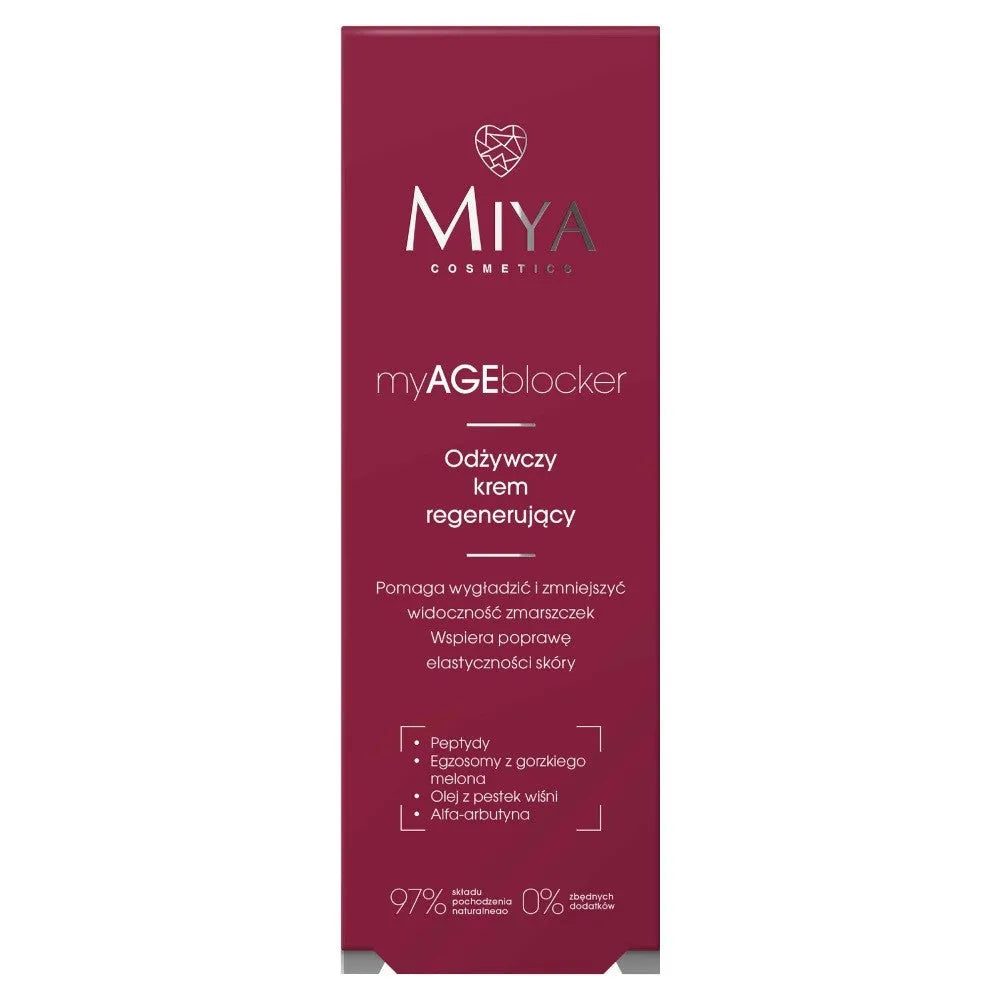 MIYA myAGEblocker Nourishing Regenerating Cream 50 ml - Kosmetika