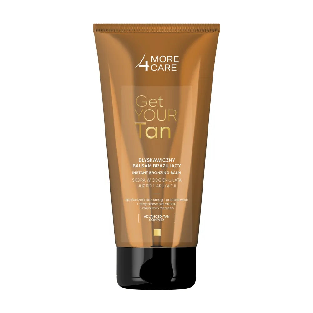 More4Care Get Your Tan Instant Bronzing Body Balm 200 ml - Kosmetika