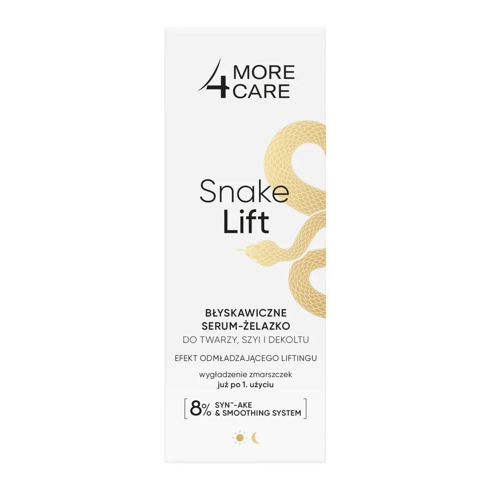 More4Care Snake Lift Instant Serum-Geležis veidui kaklui ir dekolte 35ml - Kosmetika