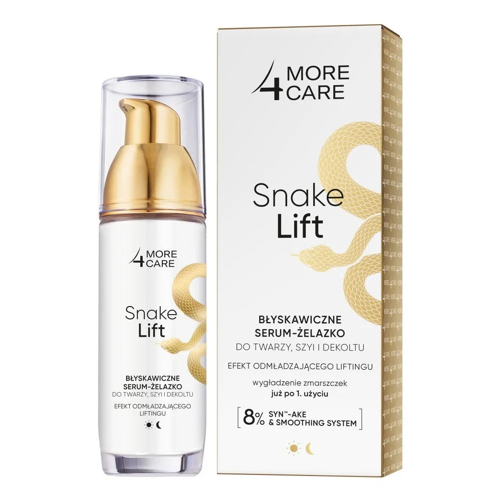 More4Care Snake Lift Instant Serum-Geležis veidui kaklui ir dekolte 35ml - Kosmetika
