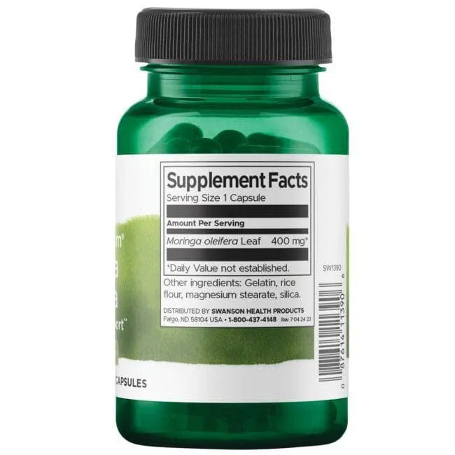 Moringa Oleifera - Aliejinė - 400 mg - N60 - Swanson - Papildai