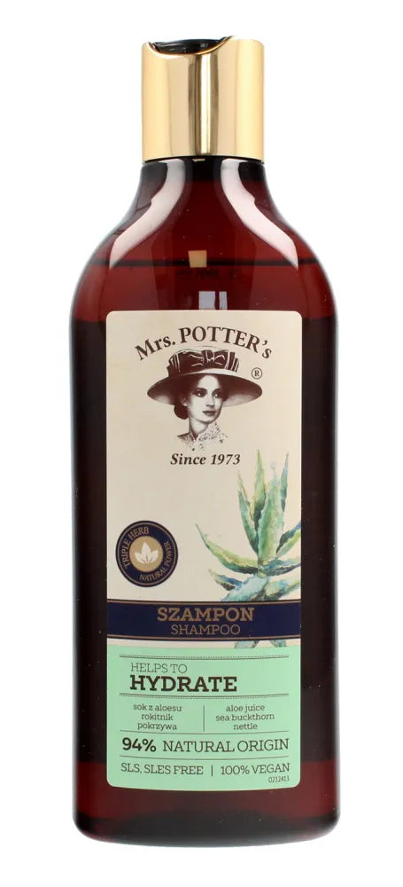 Mrs Potters Triple Herb šampūnas sausiems plaukams drėkina 390ml - Kosmetika