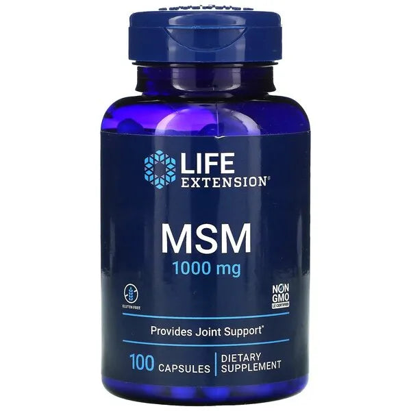 MSM 1000mg - 100 caps - Life Extension - Papildai