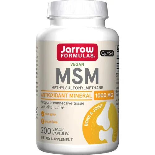 MSM (Methyl-Sulfonyl-Methane) 1000mg - 200 vcaps - Jarrow Formulas - Papildai
