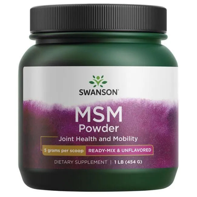MSM Powder - milteliai - Sąnariams - 454 gr - Swanson - Papildai