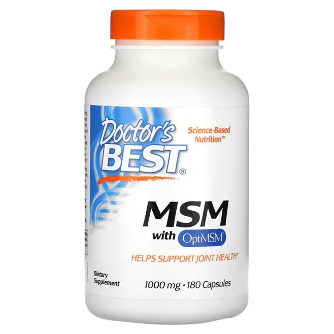 MSM with OptiMSM 1000mg - 180 caps - Doctor’s Best - Papildai