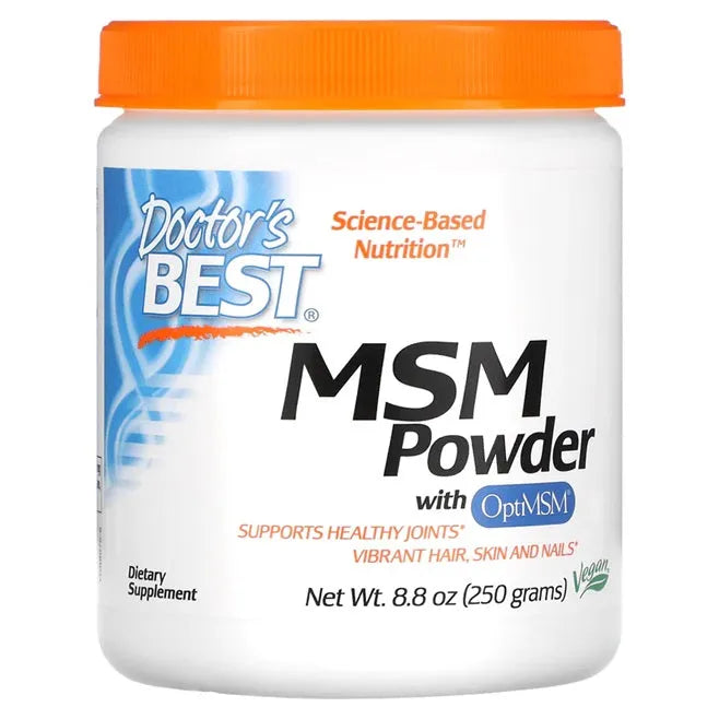 MSM with OptiMSM Vegan Powder - 250g - Doctor’s Best - Papildai