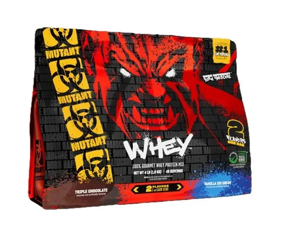 Mutant Whey 2 Flavours Triple Chocolate & Vanilla Ice Cream - 1800g - Sporto papildai