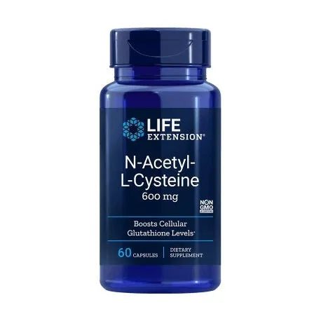 N-Acetyl-L-Cysteine 600mg - 60 caps - Life Extension - Papildai