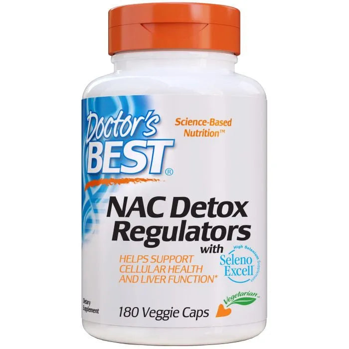 NAC Detox Regulators - 180 vcaps - Doctor’s Best - Papildai
