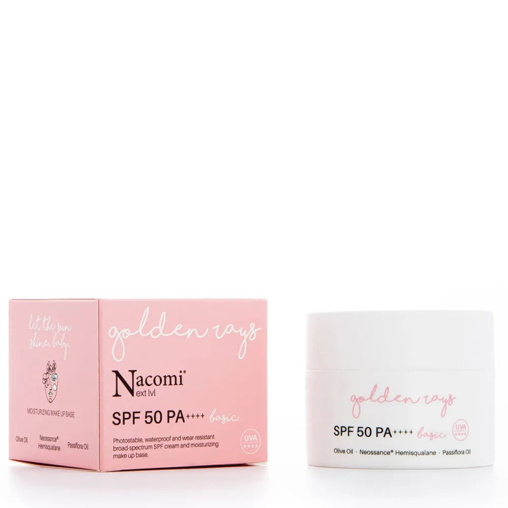 Nacomi Next level Cream SPF 50 UV drėkinamasis - Kosmetika